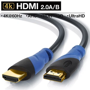 3x3FT HDMI 2.0 Cable Compatible With Audio Return Channel HDR 3D Video 4K/2160P - Picture 1 of 8