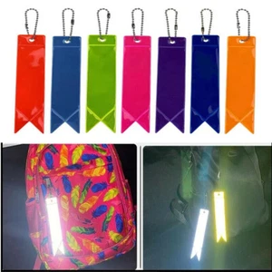 100PCS Riding Warning Sign Reflector Reflective Ribbon Pendant Hanging Ornaments - Picture 1 of 8
