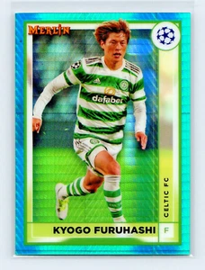 2022-23 Topps Merlin Chrome #35 Kyogo Furuhashi Aqua Prism Celtic FC - Picture 1 of 2