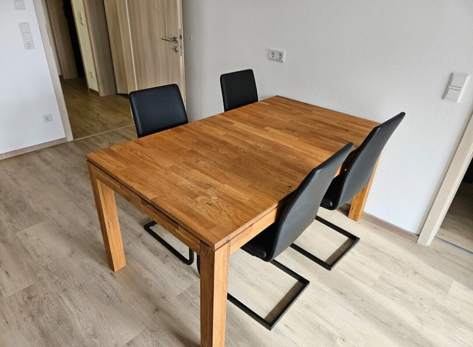 esstisch ausziehbar mit 6 stühlen gebraucht - Bild 1 von 3