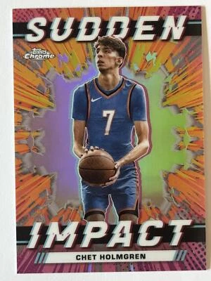 2023-24 Topps Chrome #SI-23 Chet Holmgren Sudden Impact - Image 1 of 2