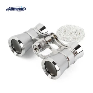 3X Binoculars Optical Glass Optical Lens with Chain Concert Watching Lady Gift - Picture 1 of 7