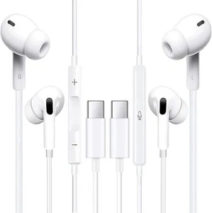 Paquete de 2 Auriculares Auriculares Samsung Galaxy S24 Ultra/iPhone 15 16 Pro Max - Imagen 1 de 14