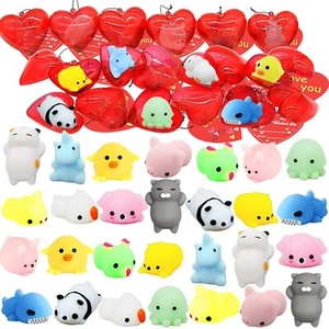 28Pcs Valentine Party Favors Squishy Toys, Kawaii Squishies Mochi Filled Hear... - Picture 1 of 7