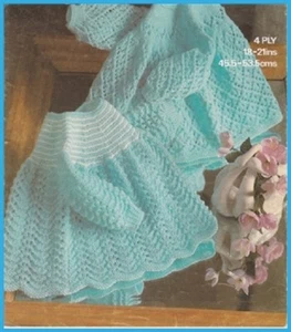 Knitting Pattern BABY copy Angel Tops Dresses copy 4 Ply 2 Designs - Picture 1 of 1