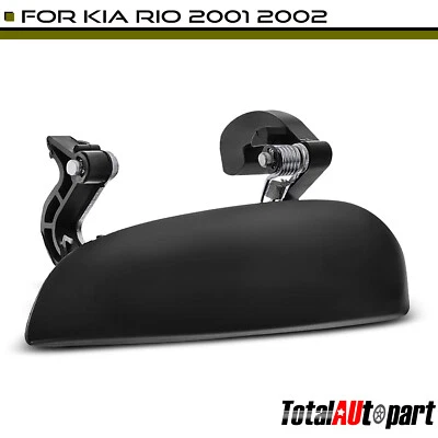 Manija de puerta exterior lisa negra para Kia Rio 2001-2002 trasera izquierda lado del conductor Foto 1 de 4