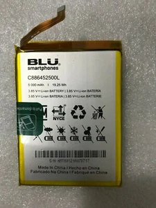 C886452500L - Genuine New battery For BLU mobile phone C886452500L 5000mAh 3.85v - Picture 1 of 2