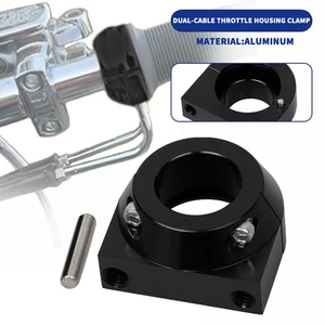 Abrazadera de carcasa de acelerador de doble cable de aluminio para Harley Softail FXST 84-95 Dyna - Imagen 1 de 12