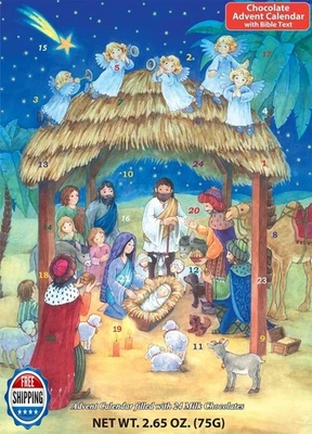 Nativity Chocolate Advent Calendar by Vermont Christmas Company - Delicious M - Image 1 of 4