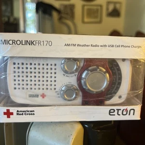Eton American Red Cross TurboDyne Self-Powered Weather AM/FM/NOAA Radio 200w - Afbeelding 1 van 7