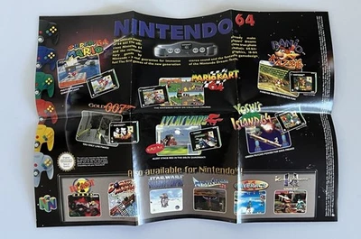 Nintendo 64 + Game Boy Pocket Promotional Poster (1997) Double Sided Small - Изображение 1 из 4