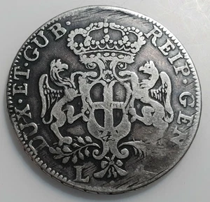 ITALIA GENOVA 4 LIRAS 4 LIRE 1792 BC+ ESCASA - Picture 1 of 2