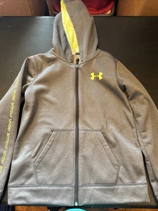 UA Under Armour Storm Hoodie Full Zip Sweatshirt Boy Youth Medium YM ColdGear J - Picture 1 of 6