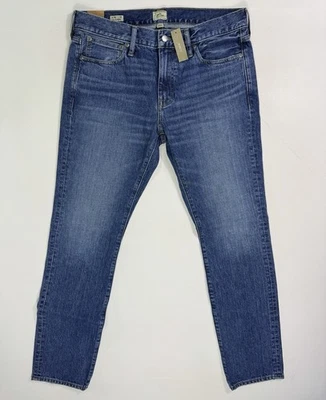 Pantalones de mezclilla J Crew 484 para hombre 34x32 (36x32) nuevos con etiquetas calce ajustado elástico pierna recta informales Foto 1 de 4