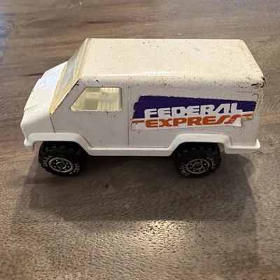 Furgoneta de carga Tonka Federal Express 1978 vintage blanca EE. UU. Foto 1 de 4