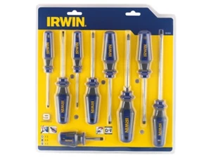 Irwin Pro Comfort 9 Piece Slotted & Phillips® Screwdriver Set 1951883 - Picture 1 of 3