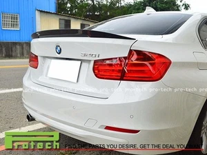 High Kick P Style Carbon Fiber Trunk Spoiler Wing For 2012-2017 F30 3 Series - Picture 1 of 4