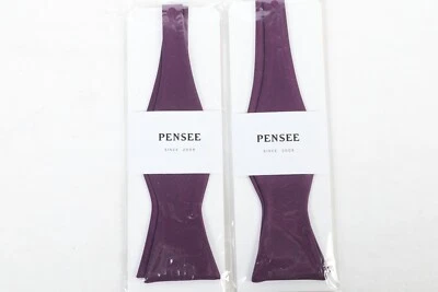 Lote de 2 pajaritas tejidas púrpura PenSee para hombre Foto 1 de 4