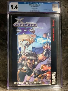 Ultimate X-Men #2 CGC 9.4 New York Post Edition Marvel Comics - Foto 1 di 2