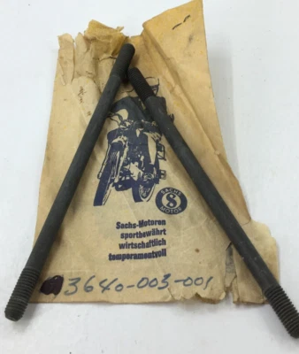 2 - SACHS 3640-003-001 VINTAGE ENGINE CYLINDER STUDS M8X140 SA2-440 NOS OEM - Image 1 of 4