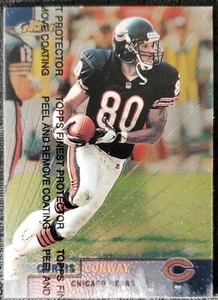 1999 Curtis Conway Chicago Bears Topps Finest NFL Card #53 - Picture 1 of 6