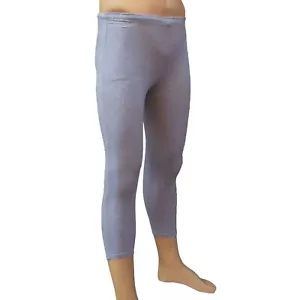 CHEX Cotton Lycra 3/4 Leggings Premium Mens Training Fitness Yoga Running Grey - Picture 1 of 4