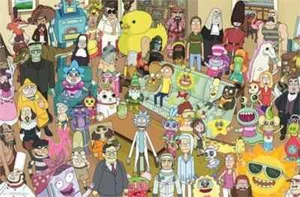 Rick And Morty Parasite Group Poster Complete Character Cast RP15461 P229 - Picture 1 of 4