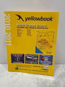 Vtg 2010-2011 North Orange County CA California Telephone Directory Yellow book - Picture 1 of 6