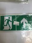 4-Pack Aluminium Emergency Exit Sign Fire Exit Signs Safety Above Arrow150/300mm