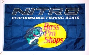 NITRO Fishing Boats Flag Marine Man Cave Garage Shop - Bass Pro Shops 3'x5' - Picture 1 of 1