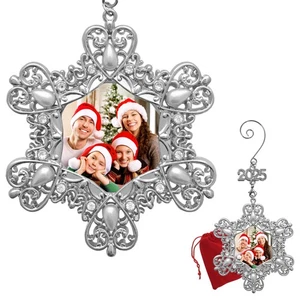 Family Ornament - Dated 2025 - Silver Charm with Crystals and Pearls - Christ... - Bild 1 von 7