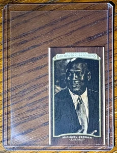 Mini leñador Goodwin Champs Michael Jordan 2017 cubierta superior madera negra #ed 8/8 - Imagen 1 de 2