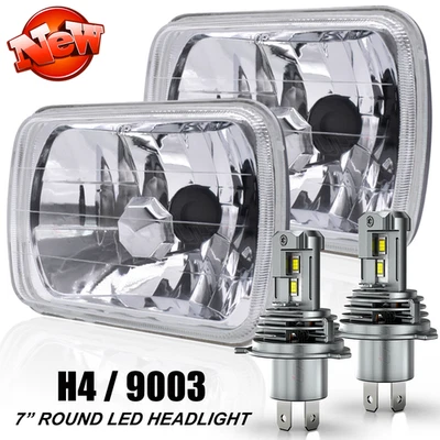 Par de faros LED alto/bajo DRL para camioneta Dodge D150 D250 D350 1981-1993 5x7 7x6" Foto 1 de 4