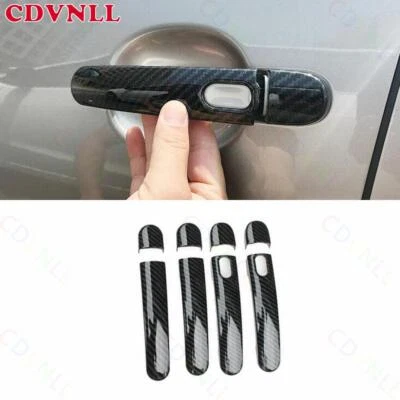 Отделочная полоска из углеродного волокна для внешней боковой дверной ручки для Volkswagen Tiguan 2010-16 годов выпуска - Изображение 1 из 4