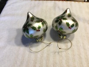 set of 2 onion shape Christmas ornaments - Bild 1 von 2