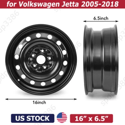 One 16Inch Steel Replacement Wheel Rim for Volkswagen Jetta 2005-2018 Wheel Foto 1 de 4