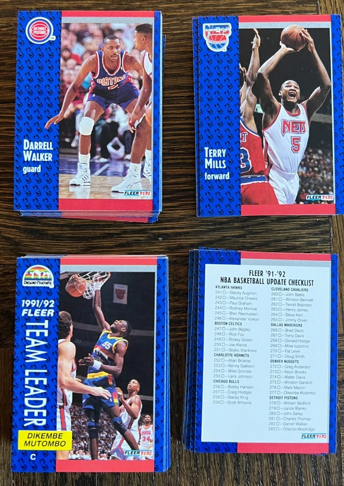 91-92 Fleer Update Basketball Cards - Complete Your Set - Image 1 of 1