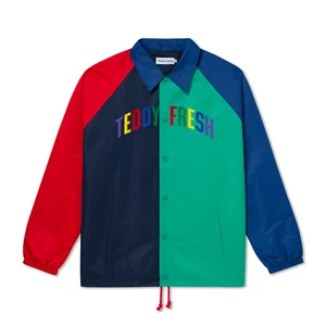 New! Teddy Fresh unisex Coach Jacket - Small - colour block coat h3 TF utility - Picture 1 of 9