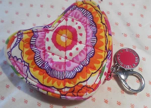 Vera Bradley Clementine Sweetheart Coin Purse Retired 2014 Great Heart - Picture 1 of 6