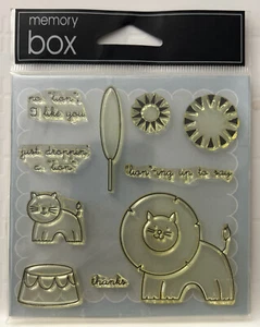 Vintage Memory Box klare Briefmarken ~ Hear Me Roar CL131 ~ BRANDNEU! - Bild 1 von 2