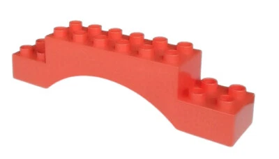 Lego Duplo 2 Stück Torbogen rot 2x10 Brücke Mauer rote Tor Bogen 51704 - Bild 1 von 3