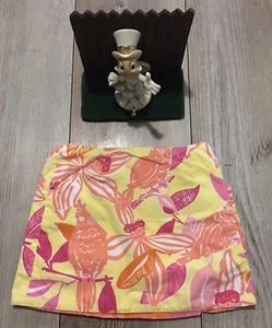 Lilly Pulitzer Skirt Birds and Branches Skirt Shorts Girls Size 4 New Displays - Picture 1 of 5