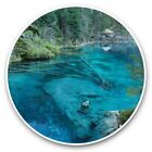 2 x Vinyl Stickers 10cm - Blausee Lake Switzerland Clear Blue Travel  #44339