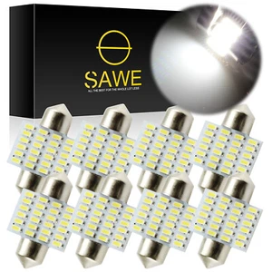 8 x SAWE 31MM LED Interior Bulbs for Truck Map Dome Light 24SMD DE3022 DE3175 - Foto 1 di 6