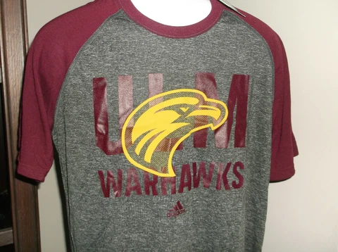 ULM University Louisiana Monroe Warhawks Adidas Shirt Men's Large nwt Free Ship Cover
