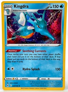 KINGDRA Rare Holo Sword Shield Lost Origin 37/196 Pokemon - Picture 1 of 2