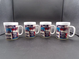 NEU Vintage USA vier Westbend Thermo Servierbecher 10 Unzen Retro Werbung Züge Autos L24 - Bild 1 von 9