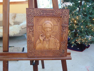 Jesucristo, icono, madera, escultura Foto 1 de 4