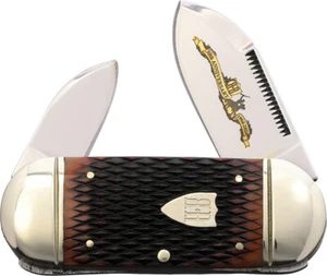 Rough Ryder 30th Anniversary Small Sunfish Brown Folding Stainless Knife 2631 - Picture 1 of 3