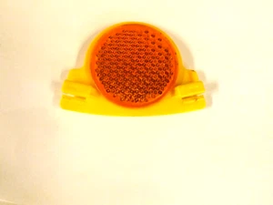 Nice OLD SCHOOL BMX 1980 Schwinn factory amber round tire reflector very good ! - Picture 1 of 7